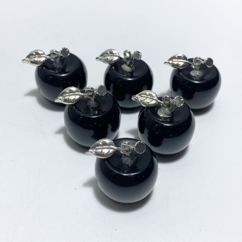 14 Types Small Apple Carving Wholesale Clear Quartz Green Aventurine Lepidolite - Wholesale Crystals