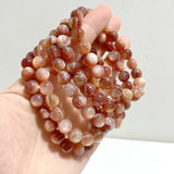 15 Pieces 9mm Pink Mica Bracelets -Wholesale Crystals