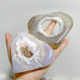 15 Pieces Geode Agate Heart -Wholesale Crystals