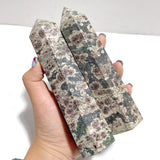 15 Pieces Green Sakura Flower Agate Point - Wholesale Crystals