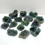 15 Pieces Raw Stone Fluorite Mixed Pyrite -Wholesale Crystals