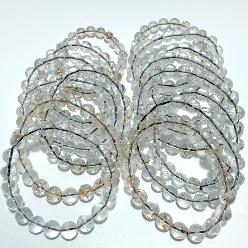 15 Pieces Rutile Quartz Bracelet Closeout - Wholesale Crystals