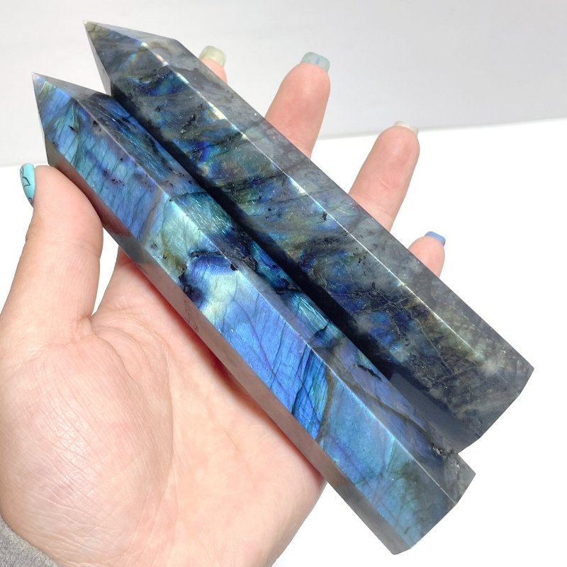 15CM Labradorite Tower Point Wholesale - Wholesale Crystals