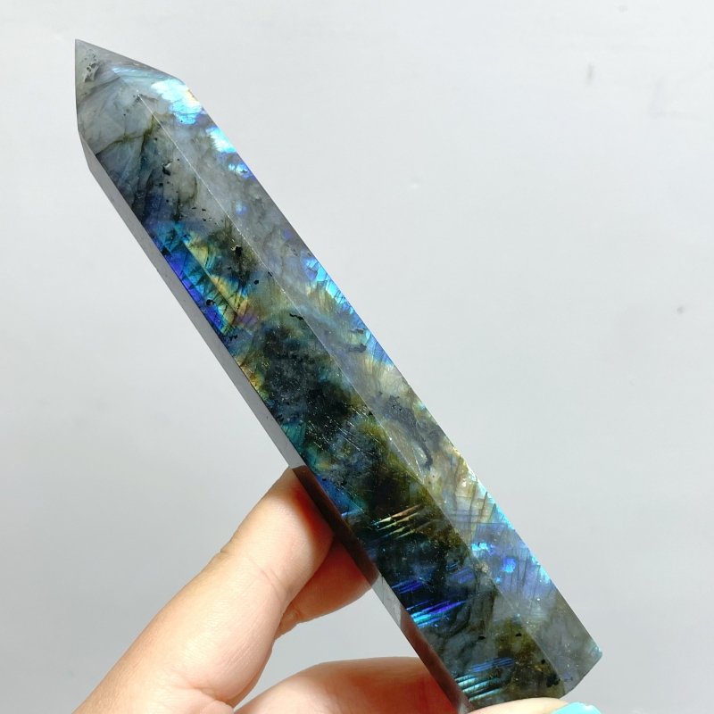 15CM Labradorite Tower Point Wholesale - Wholesale Crystals