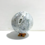 15CM Large Druzy Geode Moss Agate Sphere - Wholesale Crystals