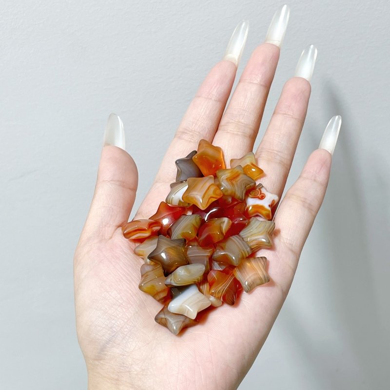 1.5cm Mini Carnelian Star DIY Pendant Wholesale - Wholesale Crystals