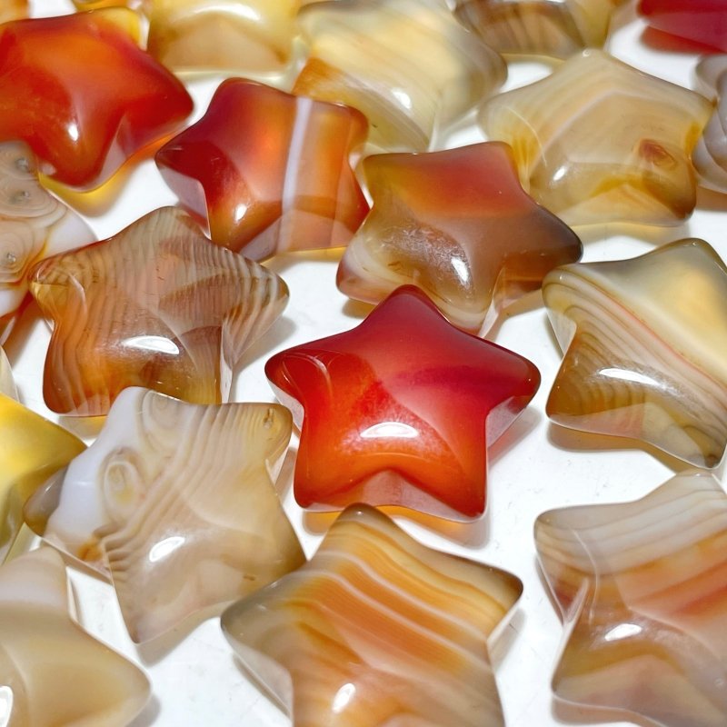 1.5cm Mini Carnelian Star DIY Pendant Wholesale - Wholesale Crystals