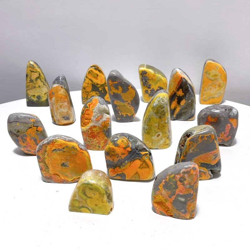 16 Pieces Bumble Bee Jasper Free Form Home Decor - Wholesale Crystals