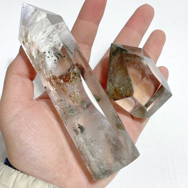 16 Pieces Garden Quartz Clear Tower - Wholesale Crystals