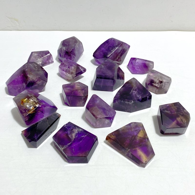 16 Pieces God's Fingerprint Ametrine Free Form - Wholesale Crystals