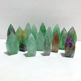 16 Pieces High Quality Large Rainbow Fluorite Flame -Wholesale Crystals