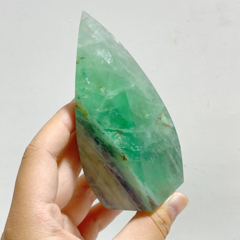 16 Pieces High Quality Large Rainbow Fluorite Flame -Wholesale Crystals