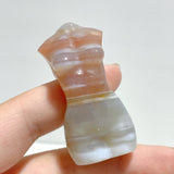 16 Pieces Stripe Agate Goddess Carving - Wholesale Crystals
