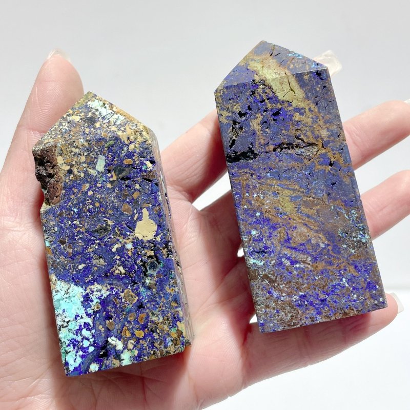 16 Pieces Unique Azurite Tower - Wholesale Crystals