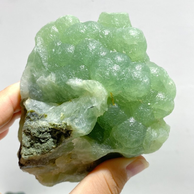 17 Pieces Beautiful Prehnite Mixed Green Tourmaline Raw Stone Specimen - Wholesale Crystals