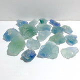 17 Pieces Blue Fluorite Mixed Calcite Raw Stone Specimen - Wholesale Crystals