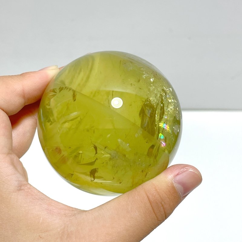 17 Pieces Citrine Crystal With Rainbow Spheres - Wholesale Crystals