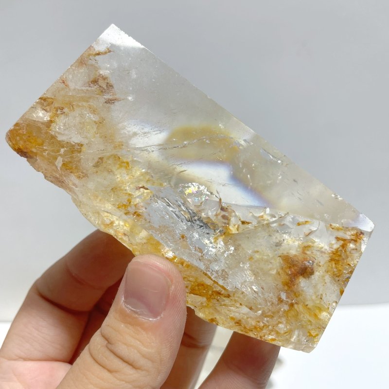 17 Pieces Golden Hematoid Quartz Free Form - Wholesale Crystals