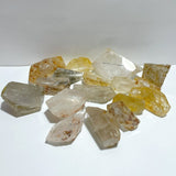 17 Pieces Golden Hematoid Quartz Free Form - Wholesale Crystals