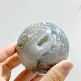 17 Pieces Moss Agate Spheres - Wholesale Crystals