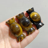 17 Types 5cm Candy Carving Wholesale Green Aventurine Tiger Eye Howlite Closeout -Wholesale Crystals