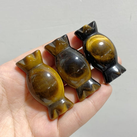 17 Types 5cm Candy Carving Wholesale Green Aventurine Tiger Eye Howlite Closeout -Wholesale Crystals