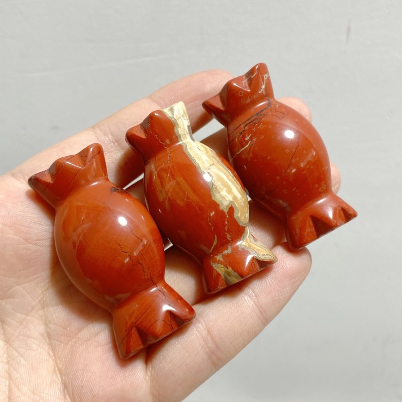 17 Types 5cm Candy Carving Wholesale Green Aventurine Tiger Eye Howlite Closeout -Wholesale Crystals