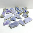 18 Pieces Geode Blue Chalcedony Druzy - Wholesale Crystals