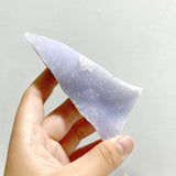 18 Pieces Geode Blue Chalcedony Druzy - Wholesale Crystals