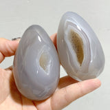 18 Pieces Geode Druzy Agate Eggs -Wholesale Crystals