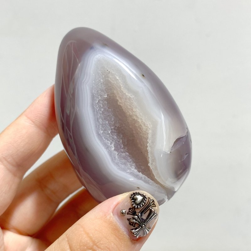 18 Pieces Geode Druzy Agate Eggs -Wholesale Crystals