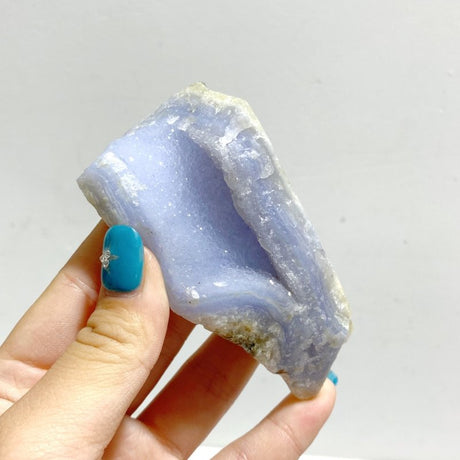 18 Pieces Geode Druzy Blue Chalcedony - Wholesale Crystals