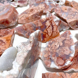 18 Pieces Polished Pink Agate Geode Free Form - Wholesale Crystals