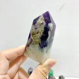 22 Pieces Feather Fluorite Four-sided Points