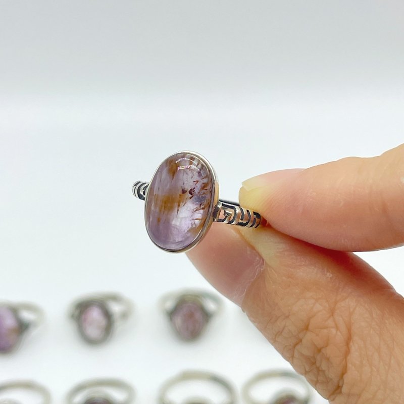19 Pieces Auralite 23 Crystal Different Styles Sterling Silver Ring - Wholesale Crystals