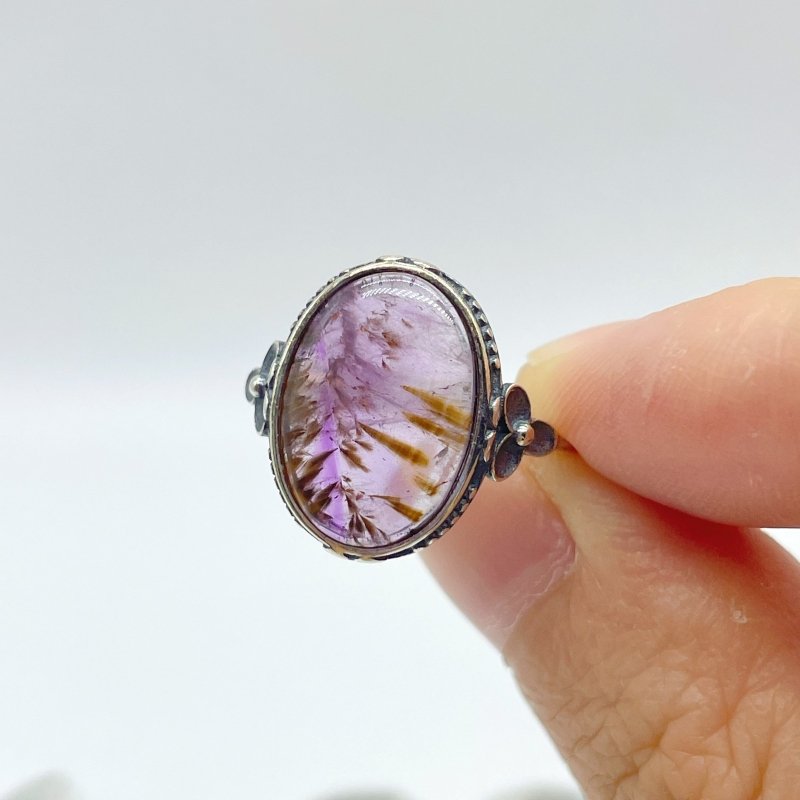 19 Pieces Auralite 23 Crystal Different Styles Sterling Silver Ring - Wholesale Crystals