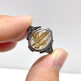 19 Pieces Beautiful Gold Rutile Quartz Different Styles Ring - Wholesale Crystals