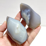 19 Pieces Black Orca Agate Flame Carving 2 - Wholesale Crystals