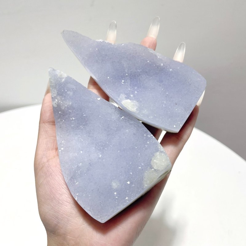 19 Pieces Blue Chalcedony Arrow Head Shape - Wholesale Crystals