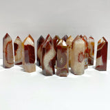 19 Pieces Carnelian Mixed Quartz Tower Point - Wholesale Crystals
