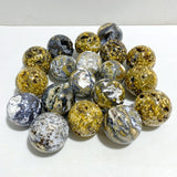 19 Pieces Geode Druzy 8th Vein Ocean Jasper Spheres -Wholesale Crystals