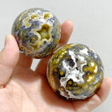 19 Pieces Geode Druzy 8th Vein Ocean Jasper Spheres -Wholesale Crystals