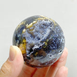 19 Pieces Geode Druzy 8th Vein Ocean Jasper Spheres -Wholesale Crystals