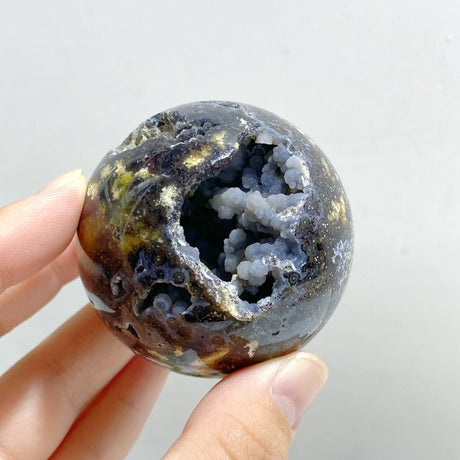 19 Pieces Geode Druzy 8th Vein Ocean Jasper Spheres -Wholesale Crystals