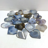 19 Pieces Geode Druzy Agate Heart -Wholesale Crystals