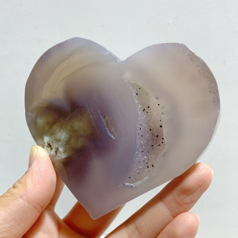 19 Pieces Geode Druzy Agate Heart -Wholesale Crystals