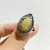 19 Pieces Golden Rutile Quartz Different Styles Rings -Wholesale Crystals