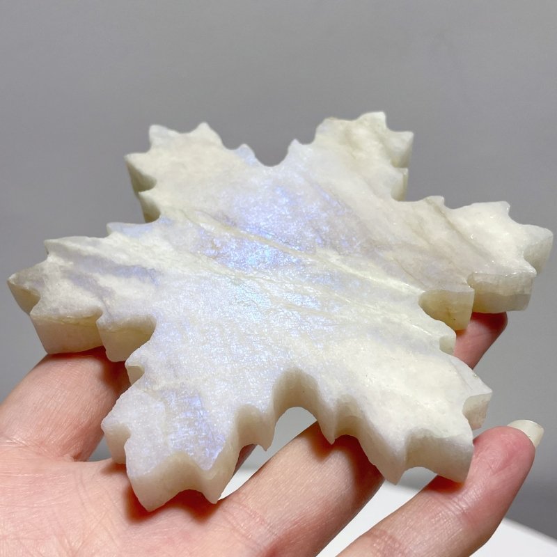 19 Pieces Moonstone Snowflake Closeout (Defect) - Wholesale Crystals