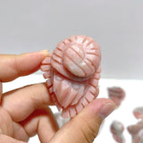 19 Pieces Pink Opal Sea Animals Carving - Wholesale Crystals