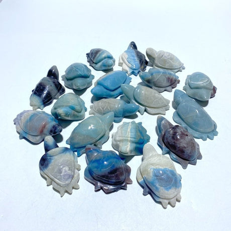 19 Pieces Trolleite Stone Sea Turtles Carving - Wholesale Crystals